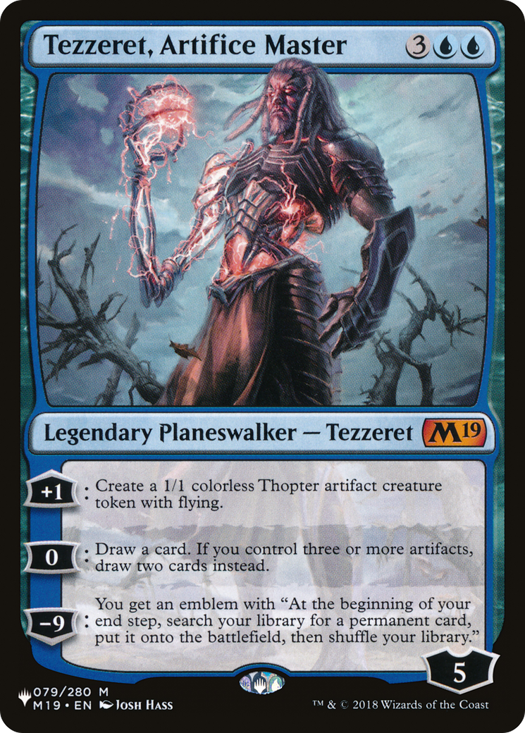 Image of Tezzeret, Artifice Master (LIST-M19-79) - The List