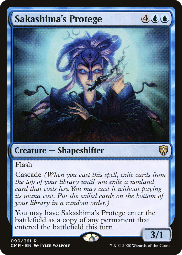 Image of Sakashima's Protege (CMR-090) - Commander Legends Foil