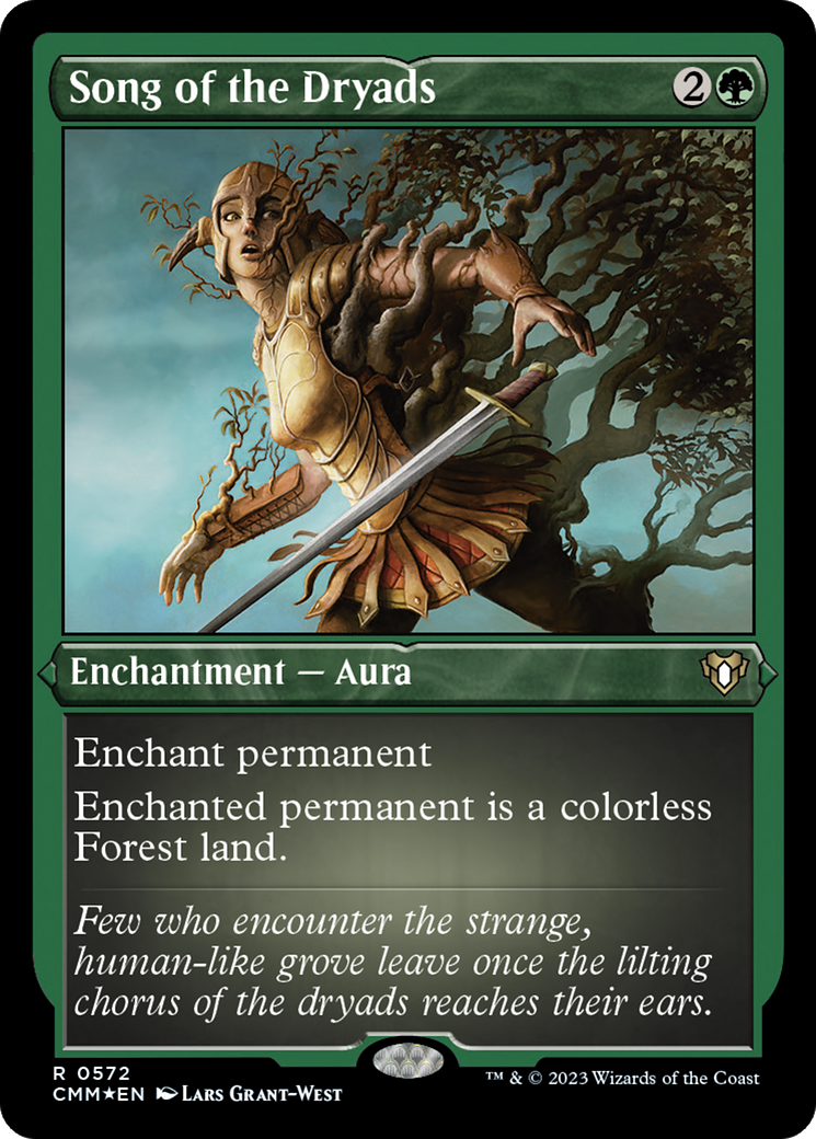 Image of Song of the Dryads (CMM-572) - Commander Masters Etched Foil
