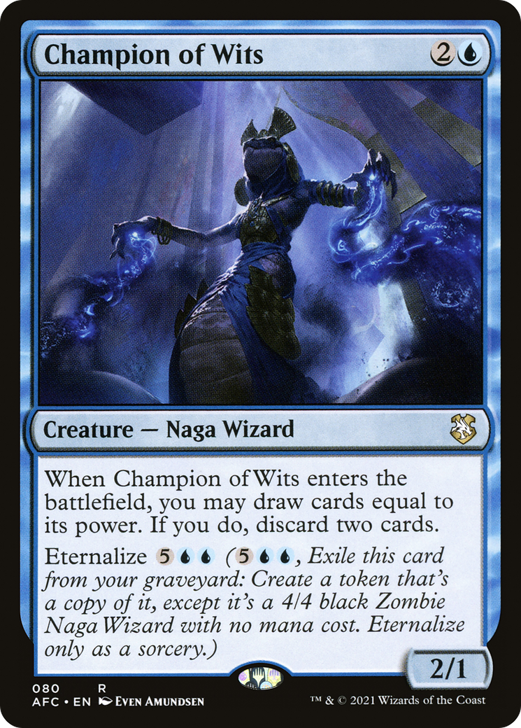 Image of Champion of Wits (AFC-080) - Forgotten Realms Commander