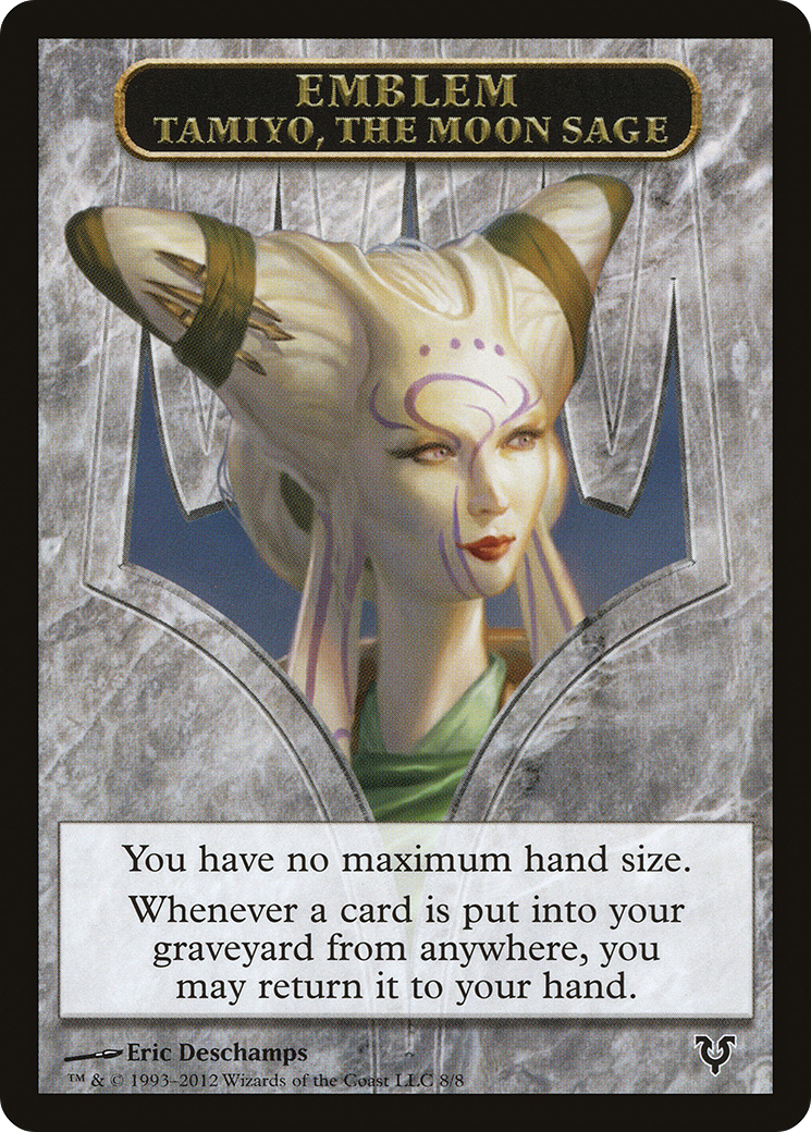 Image of Emblem - Tamiyo, the Moon Sage (AVR-008) - Avacyn Restored Tokens