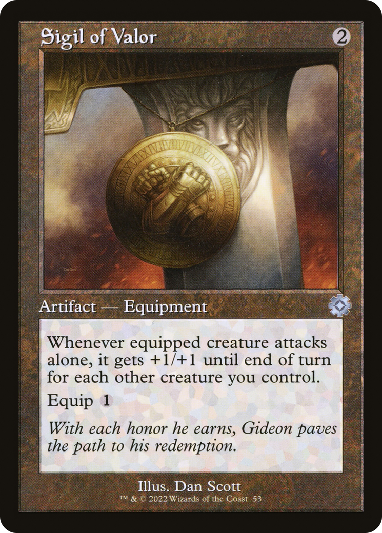 Image of Sigil of Valor (BRR-053) - The Brothers' War Retro Artifacts