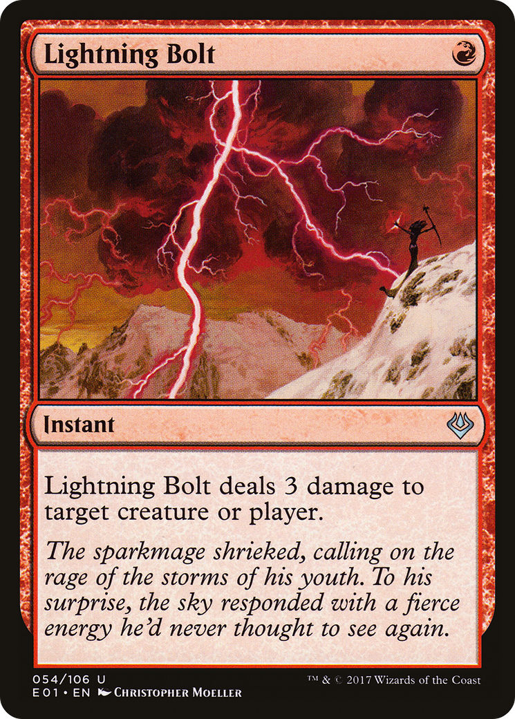 Image of Lightning Bolt (AC2-054) - Archenemy: Nicol Bolas