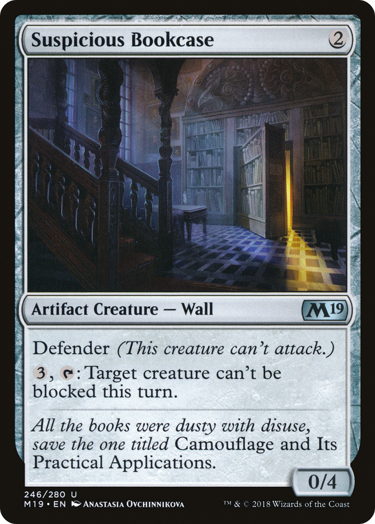 Image of Suspicious Bookcase (M19-246) - Core Set 2019 Foil