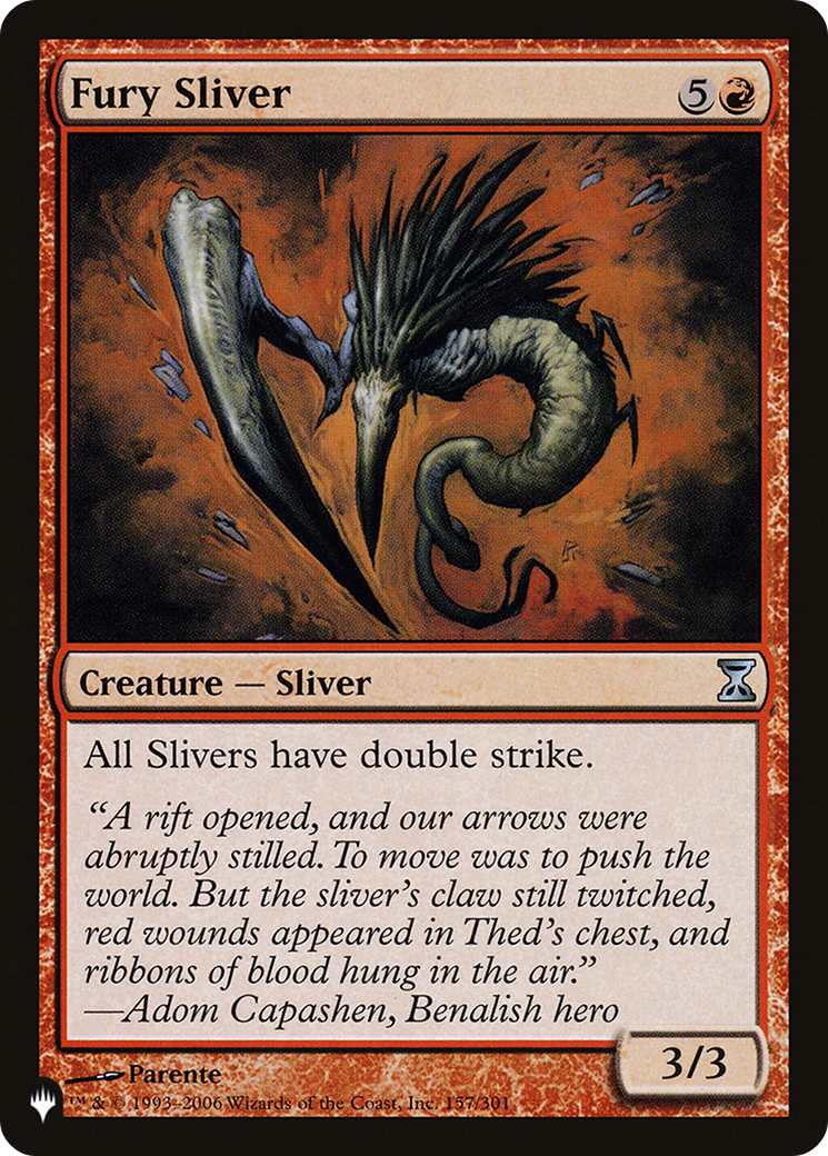 Image of Fury Sliver (LIST-TSP-157) - The List