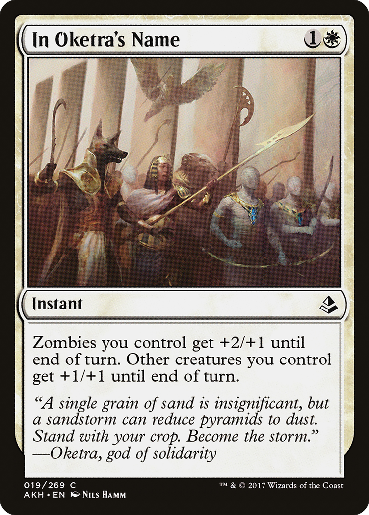 Image of In Oketra's Name (AKH-019) - Amonkhet Foil