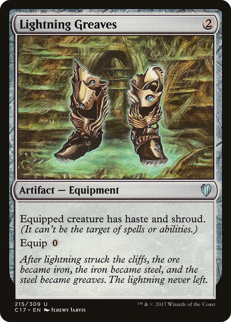 Image of Lightning Greaves (C17-215) - Commander 2017