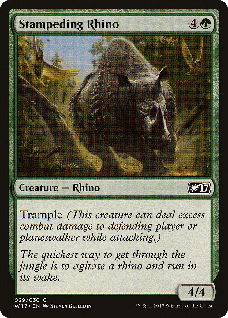 Image of Stampeding Rhino (W17-029) - Welcome Deck 2017
