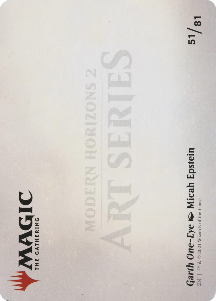 Image of Garth One-Eye // Garth One-Eye (AMH2-051) - Modern Horizons 2 Art Series (Borderless) Foil