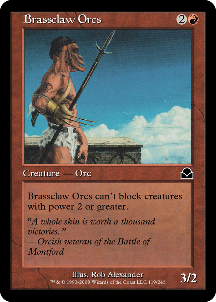 Image of Brassclaw Orcs (ME2-119) - Masters Edition II Foil