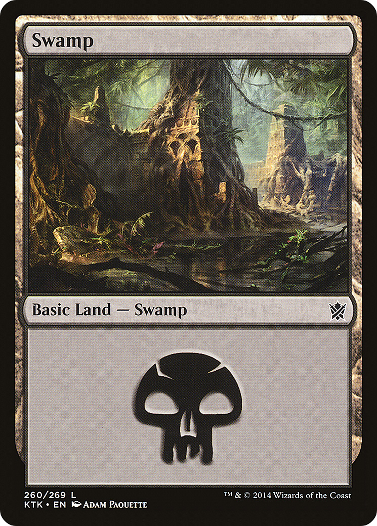Image of Swamp (260) (KTK-260) - Khans of Tarkir Foil