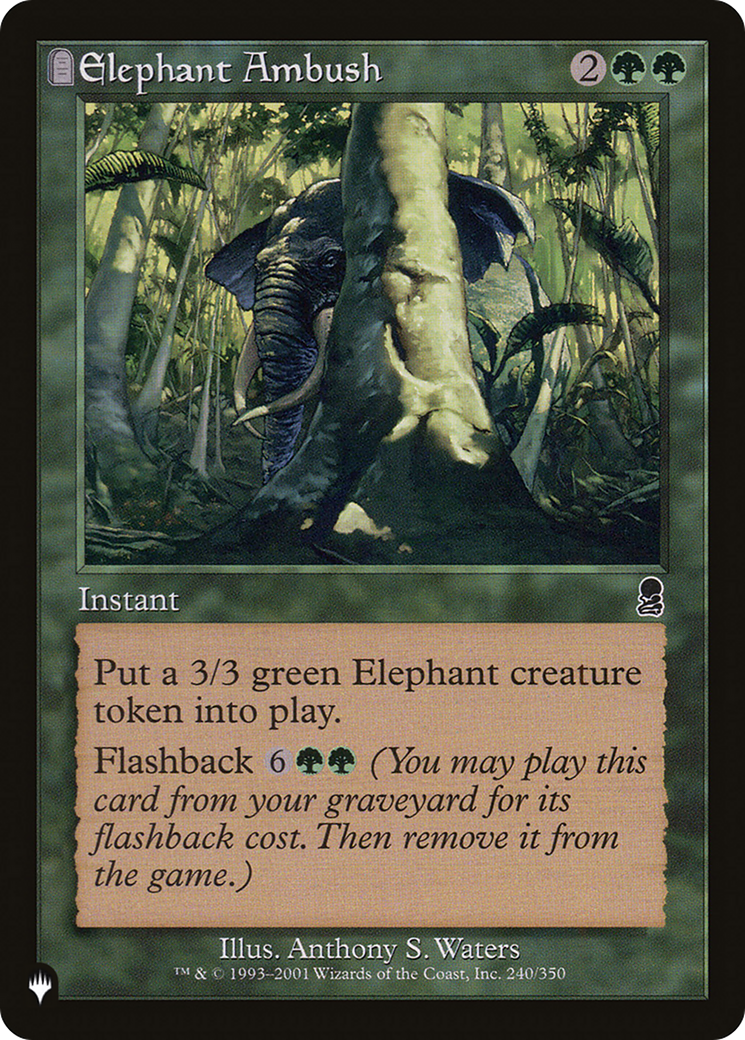 Image of Elephant Ambush (LIST-ODY-240) - The List: (tombstone)