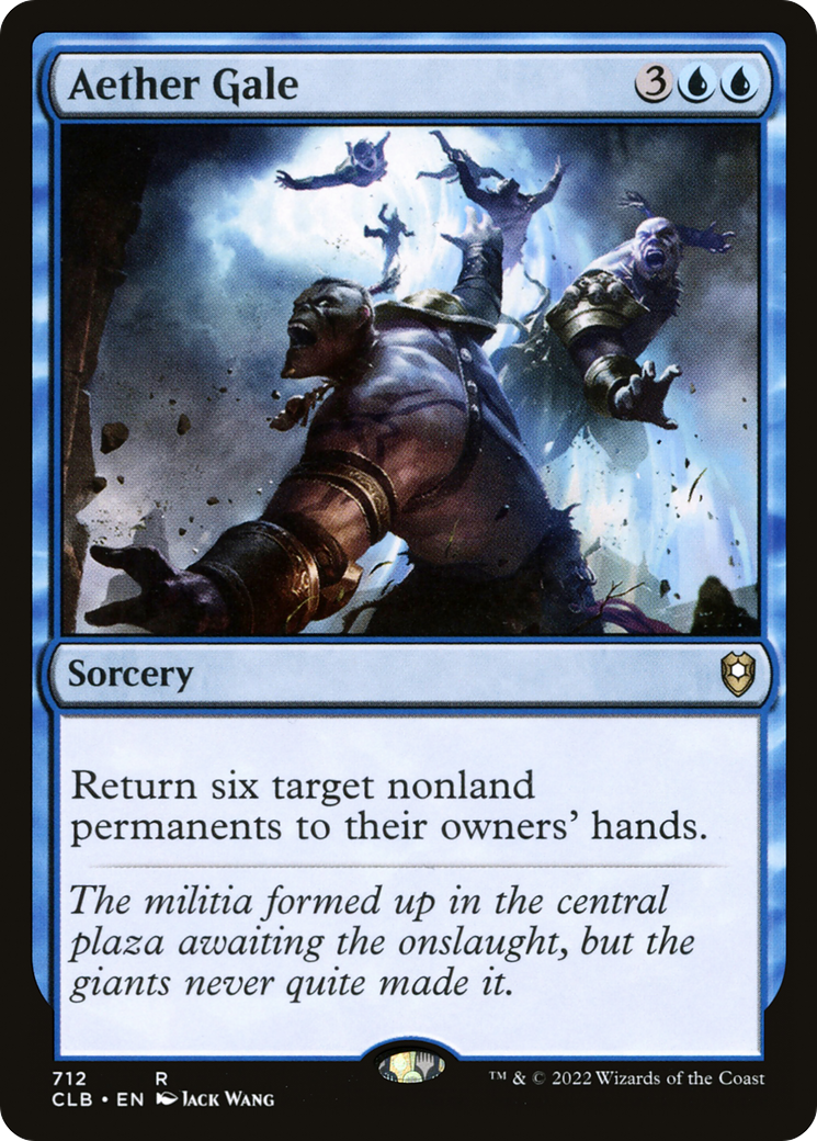 Image of Aether Gale (CLB-712) - Commander Legends: Battle for Baldur's Gate