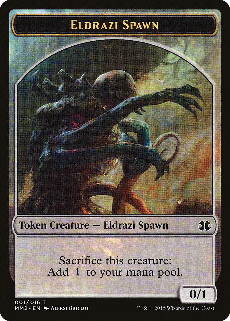 Image of Eldrazi Spawn Token (001) (MM2-001) - Modern Masters 2015 Tokens