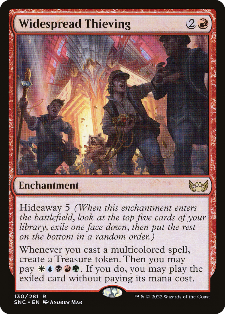 Image of Widespread Thieving (SNC-130) - Streets of New Capenna Foil