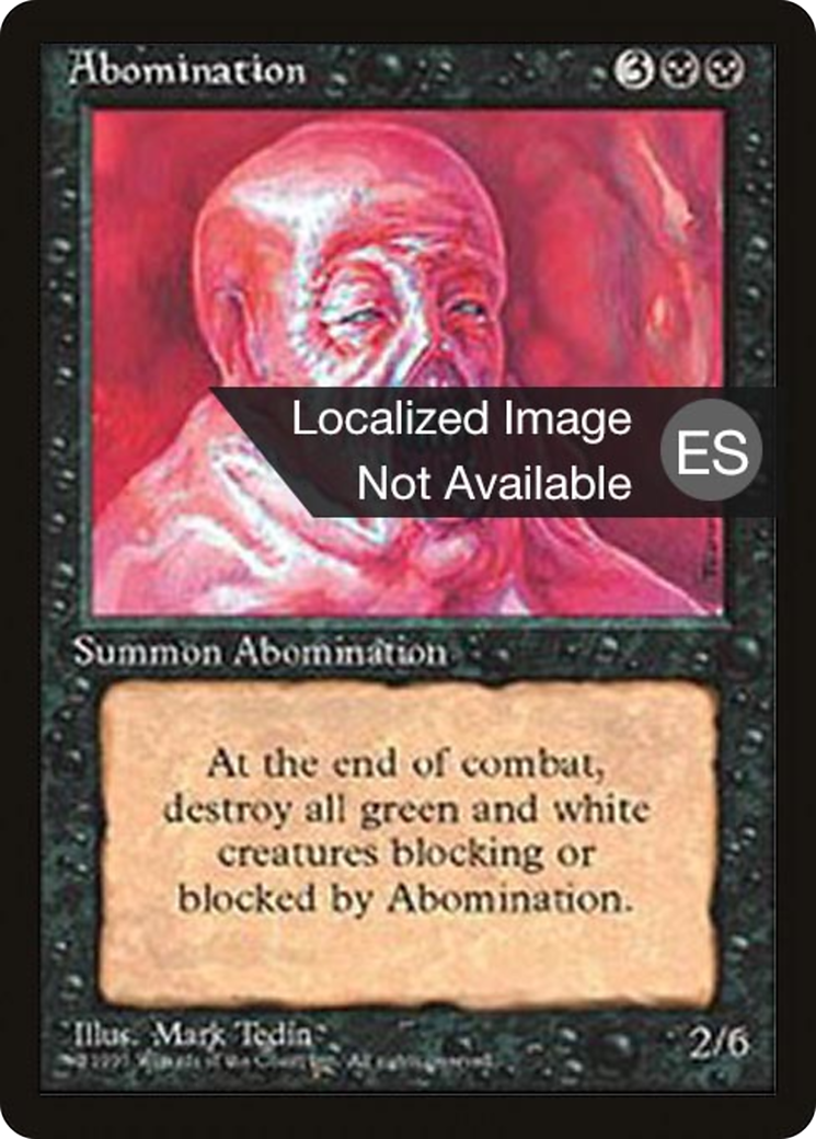 Image of Abomination (4BB-) - Fourth Edition Foreign Black Border