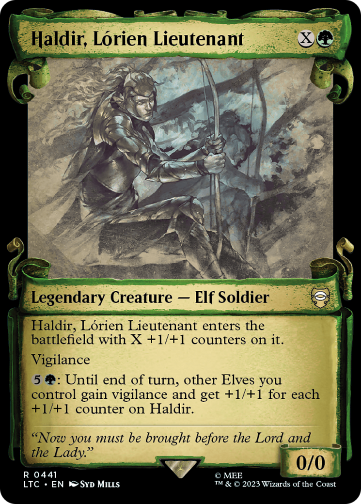 Image of Haldir, Lorien Lieutenant (Showcase Scrolls) (LTC-441) - Tales of Middle-earth Commander: (Showcase)