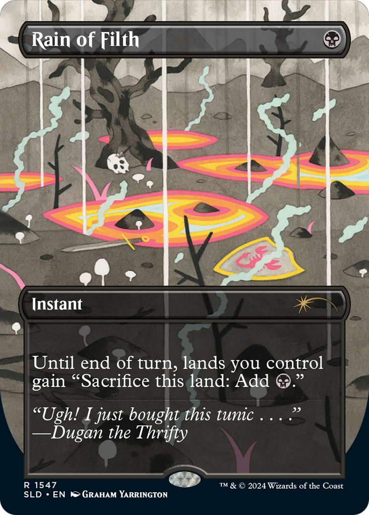 Image of Rain of Filth (SLD-1547) - Secret Lair Drop (Borderless)