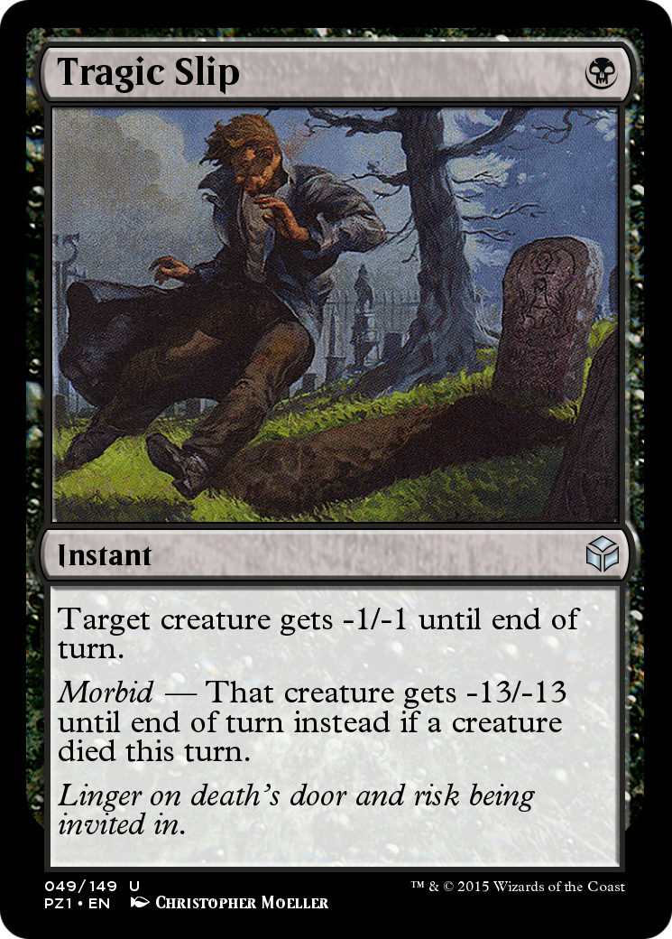 Image of Tragic Slip (PZ1-049) - Legendary Cube Prize Pack Foil