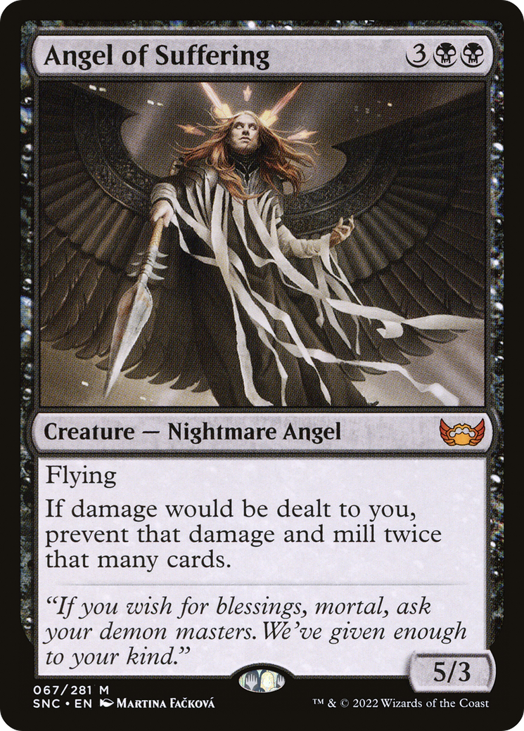Image of Angel of Suffering (SNC-067) - Streets of New Capenna Foil