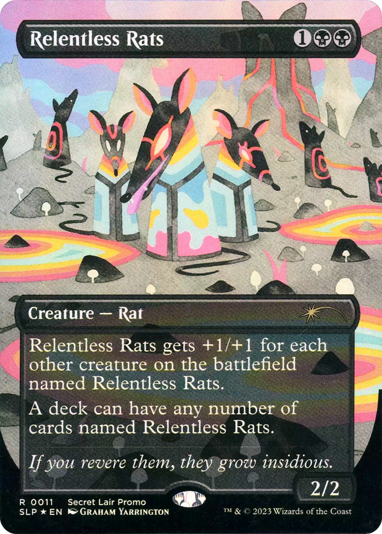 Image of Relentless Rats (0011) (SLP-011) - Secret Lair Showdown Foil