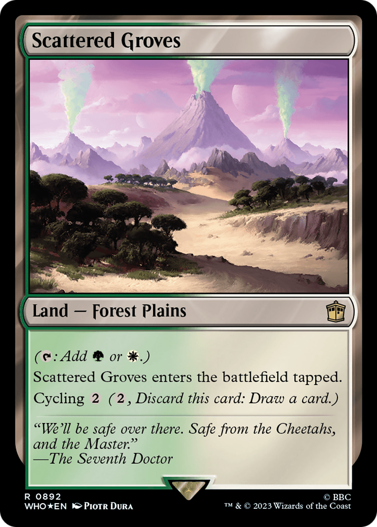 Image of Scattered Groves (Surge Foil) (WHO-892) - Doctor Who Foil