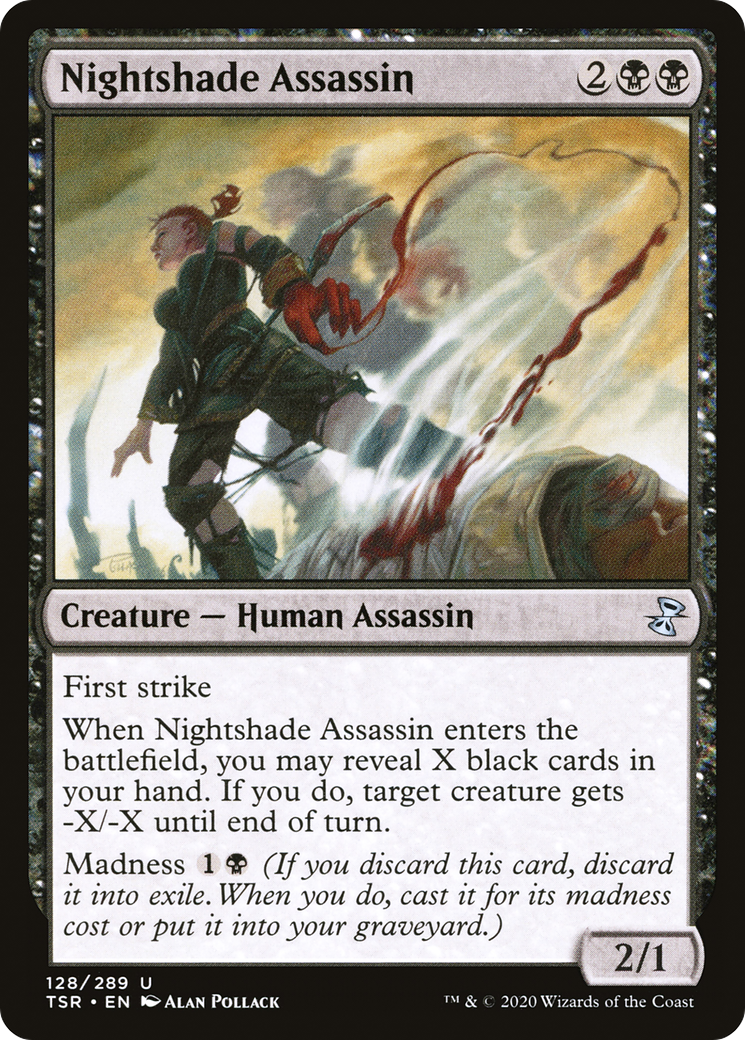 Image of Nightshade Assassin (TSR-128) - Time Spiral Remastered Foil