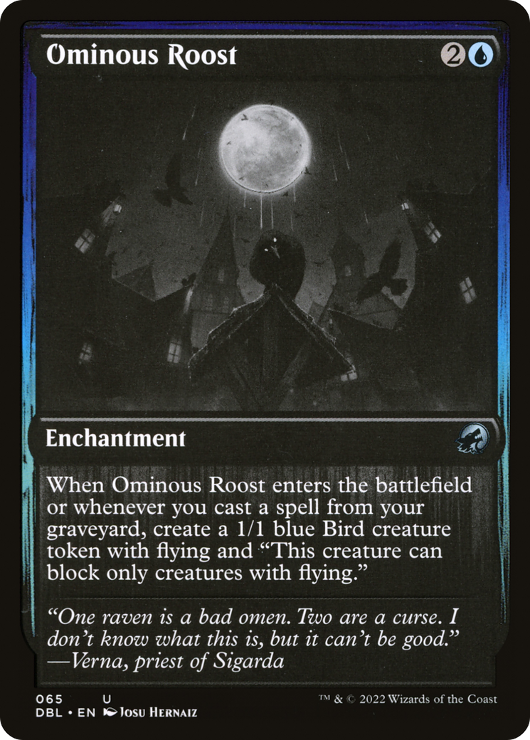 Image of Ominous Roost (DBL-065) - Innistrad: Double Feature