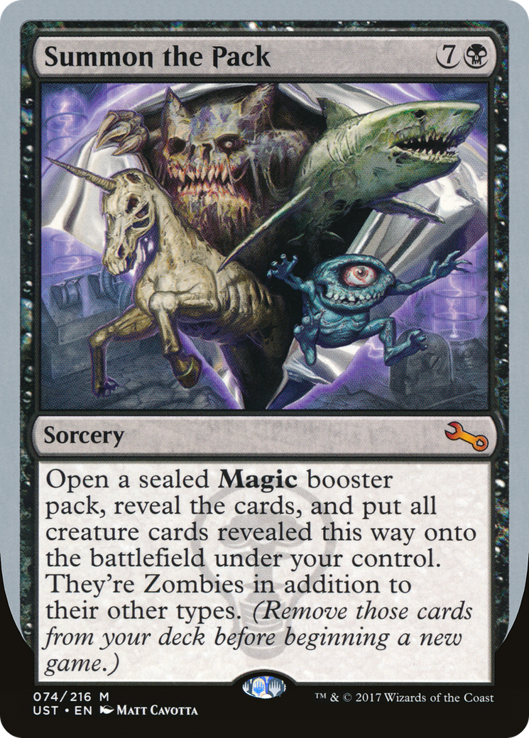 Image of Summon the Pack (UST-074) - Unstable Foil