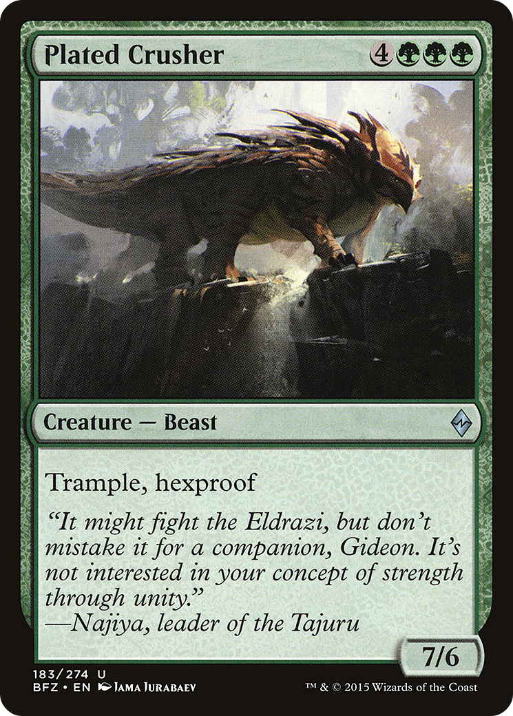 Image of Plated Crusher (BFZ-183) - Battle for Zendikar