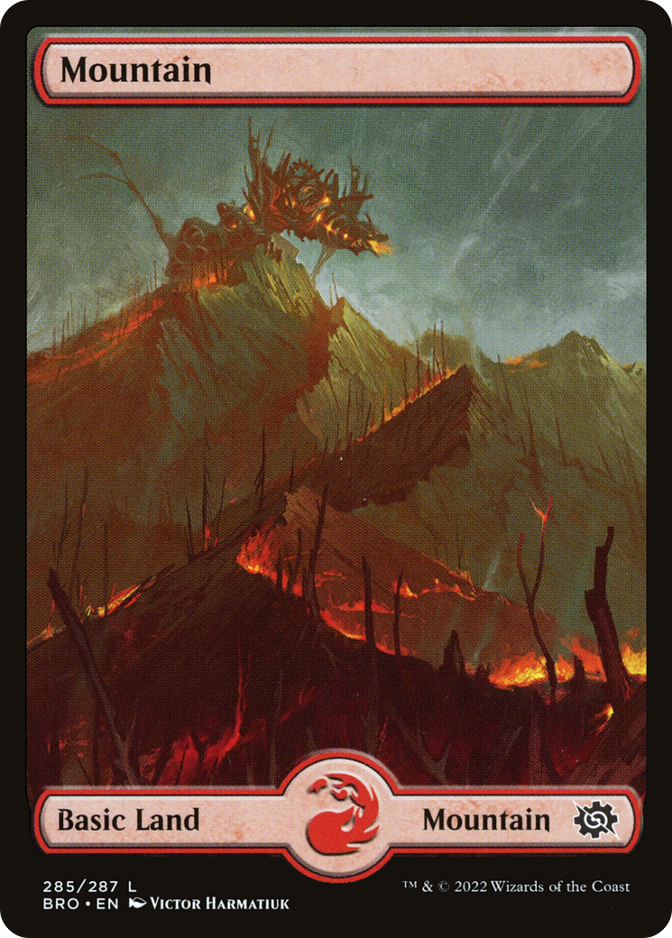 Image of Mountain (285) - Full Art (BRO-285) - The Brothers' War Foil