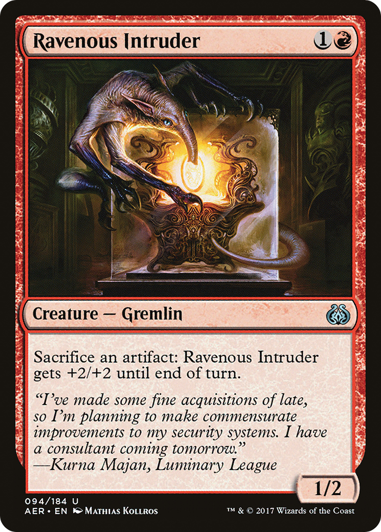 Image of Ravenous Intruder (AER-094) - Aether Revolt Foil