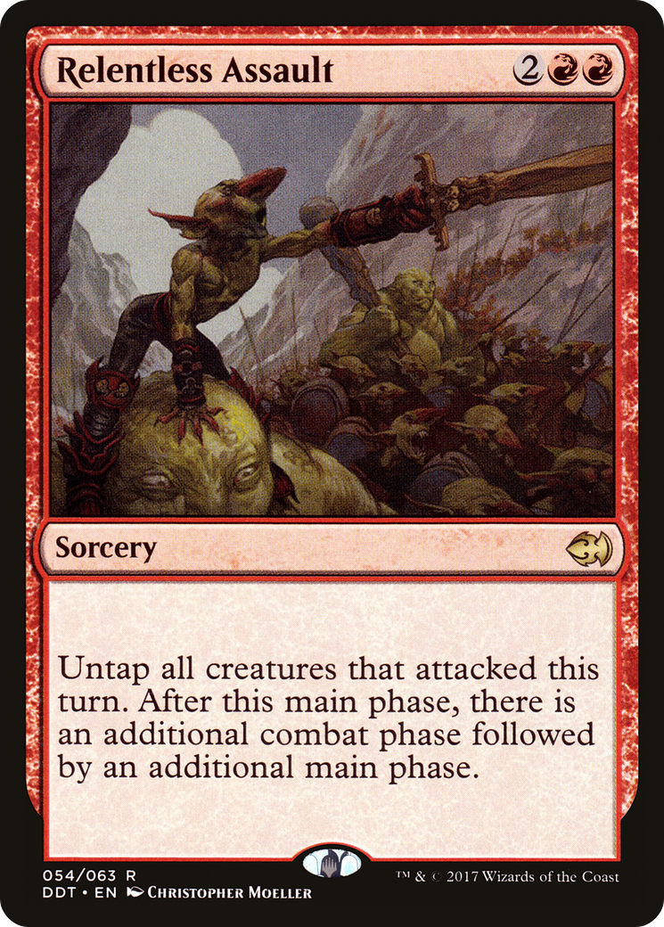 Image of Relentless Assault (DDT-054) - Duel Decks: Merfolk vs. Goblins