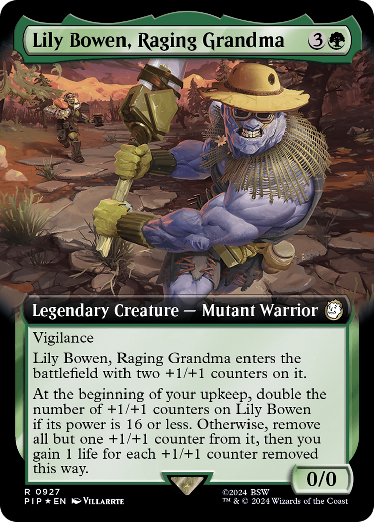 Image of Lily Bowen, Raging Grandma (Extended Art) (Surge Foil) (PIP-927) - Fallout: (Extended Art) Foil