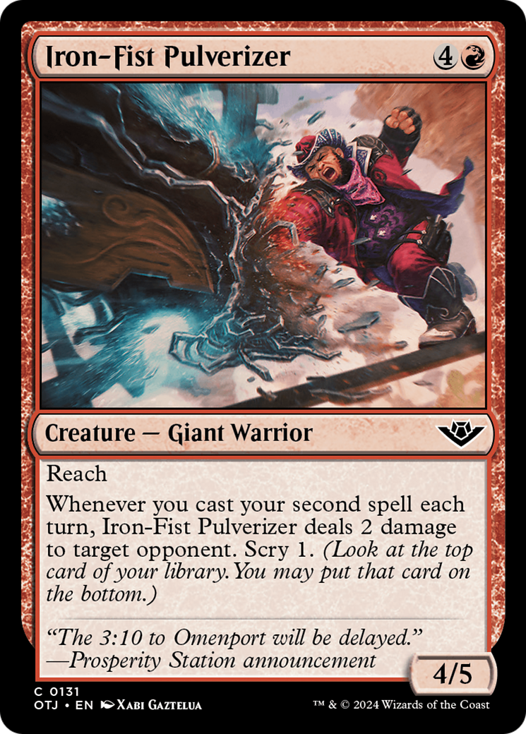 Image of Iron-Fist Pulverizer (OTJ-131) - Outlaws of Thunder Junction Foil