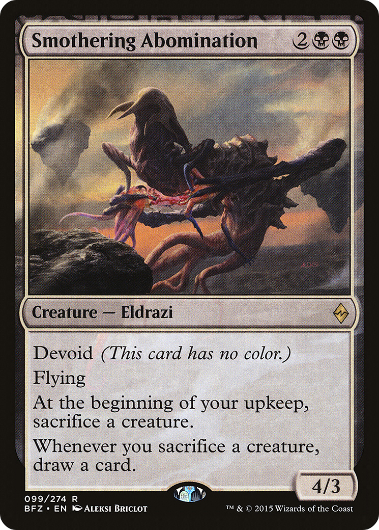 Image of Smothering Abomination (BFZ-099) - Battle for Zendikar: (devoid)