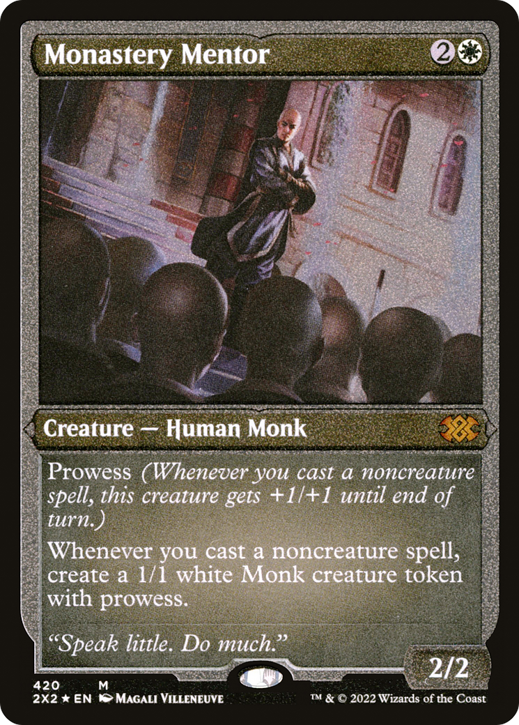 Image of Monastery Mentor (2X2-420) - Double Masters 2022 Foil