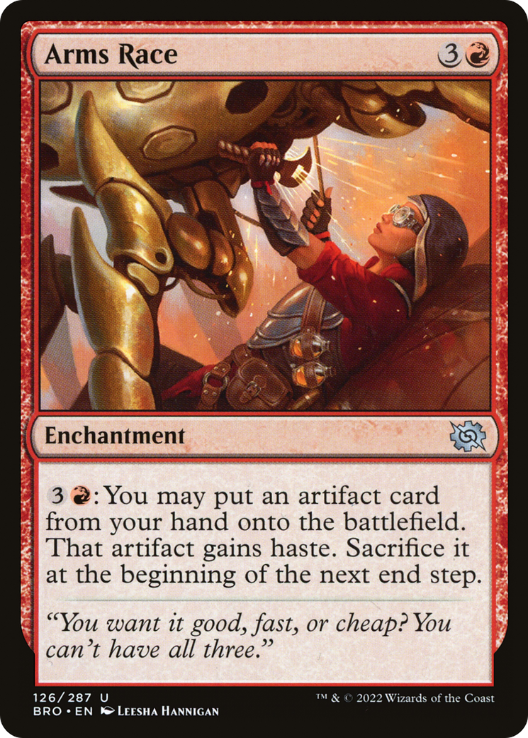 Image of Arms Race (BRO-126) - The Brothers' War Foil