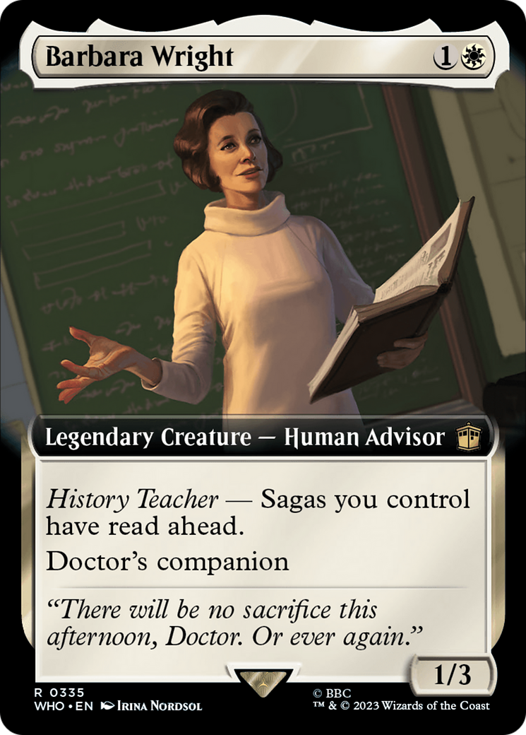 Image of Barbara Wright (Extended Art) (WHO-335) - Doctor Who: (Extended Art)