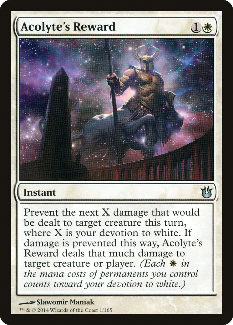 Image of Acolyte's Reward (BNG-001) - Born of the Gods Foil