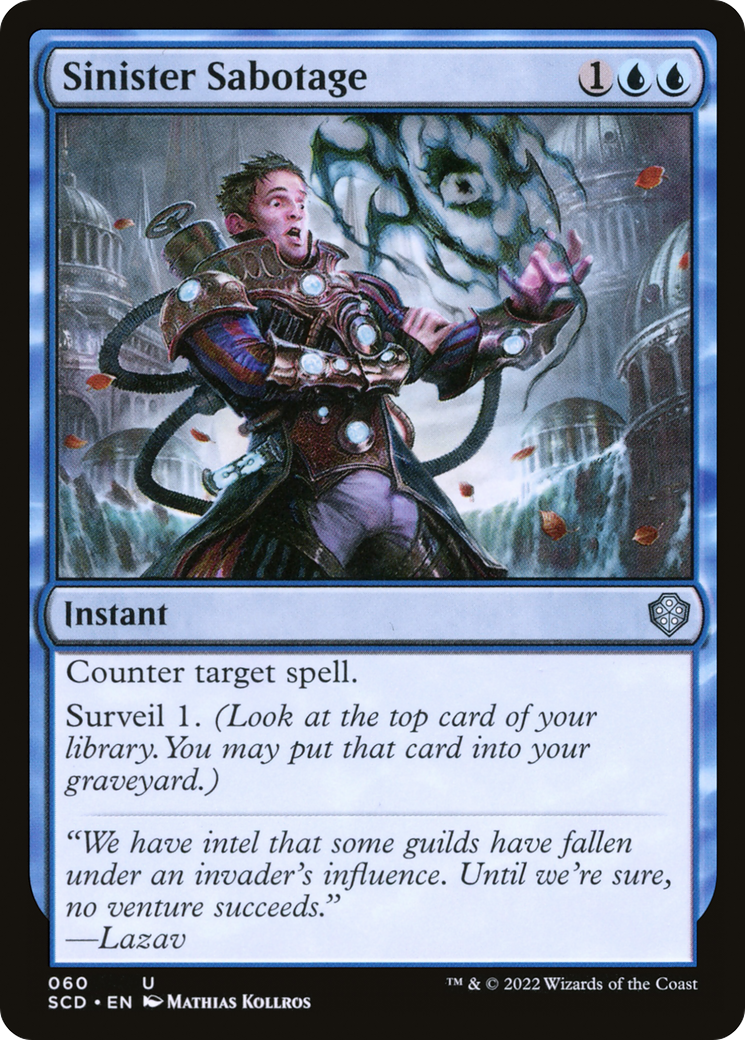 Image of Sinister Sabotage (SCD-060) - Starter Commander Decks