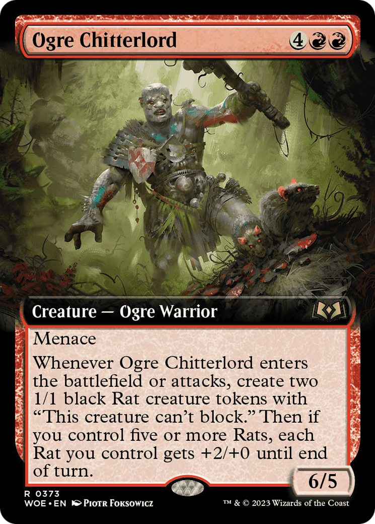 Image of Ogre Chitterlord (Extended Art) (WOE-373) - Wilds of Eldraine: (Extended Art)