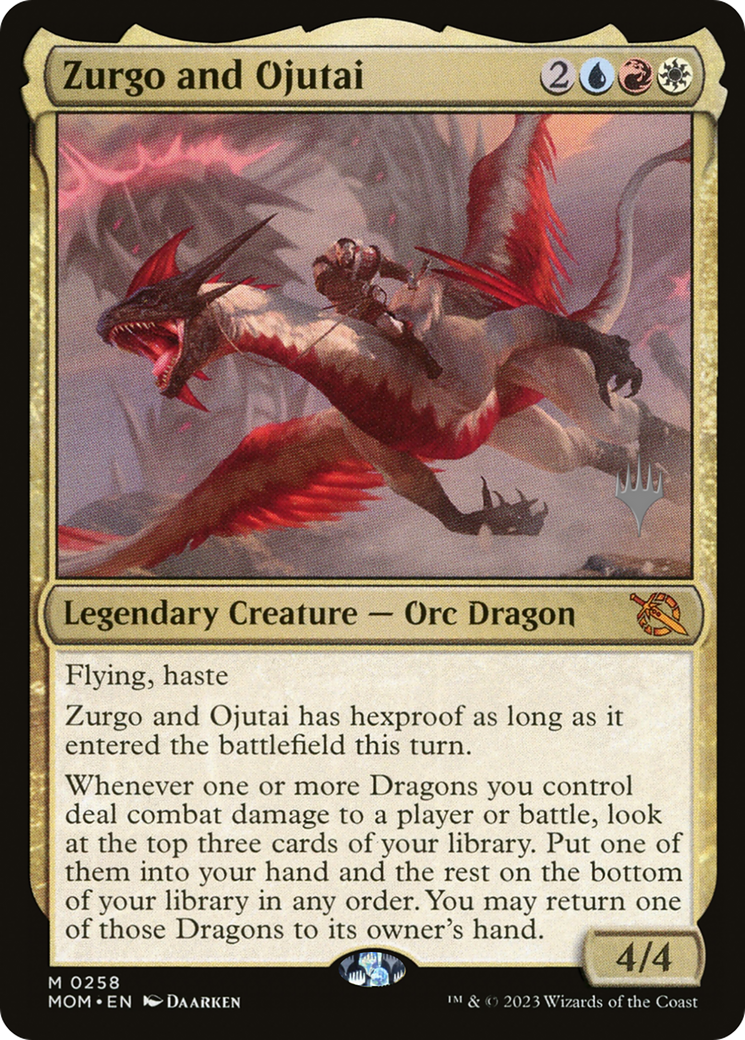 Image of Zurgo and Ojutai (PPMOM-258) - March of the Machine Promos Foil