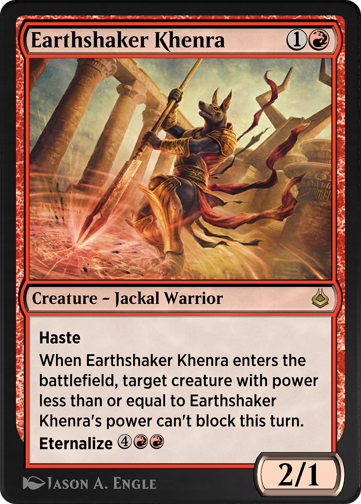 Image of Earthshaker Khenra (AKR-152) - Amonkhet Remastered