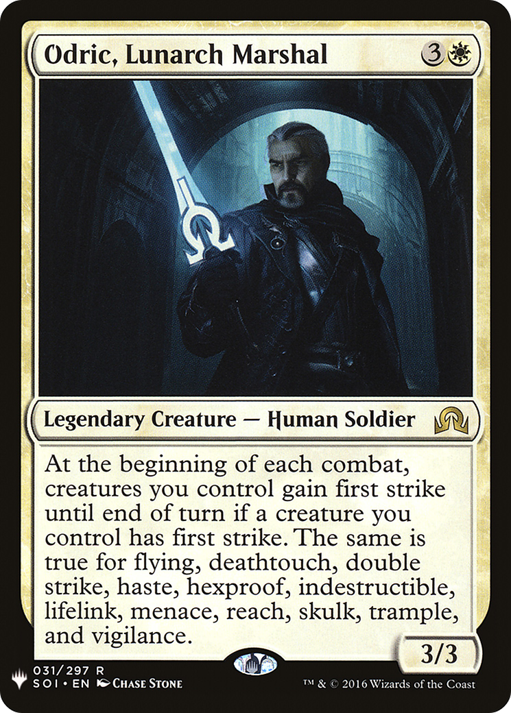 Image of Odric, Lunarch Marshal (LIST-031/297) - The List