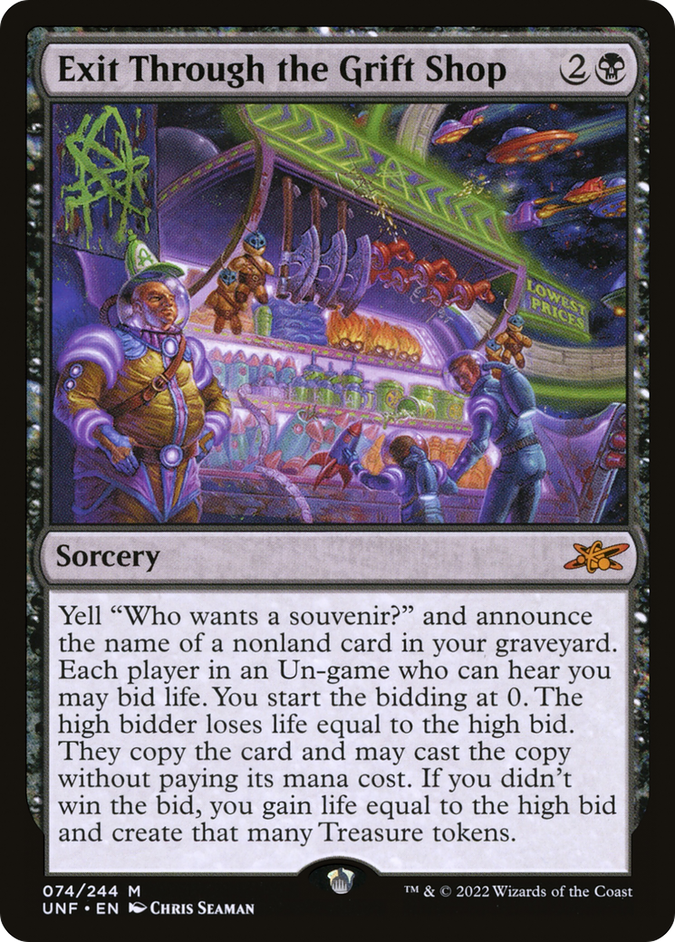 Image of Exit Through the Grift Shop (UNF-074) - Unfinity Foil