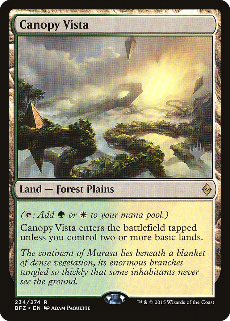 Image of Canopy Vista (PPKHM-) - Battle for Zendikar Promos Foil