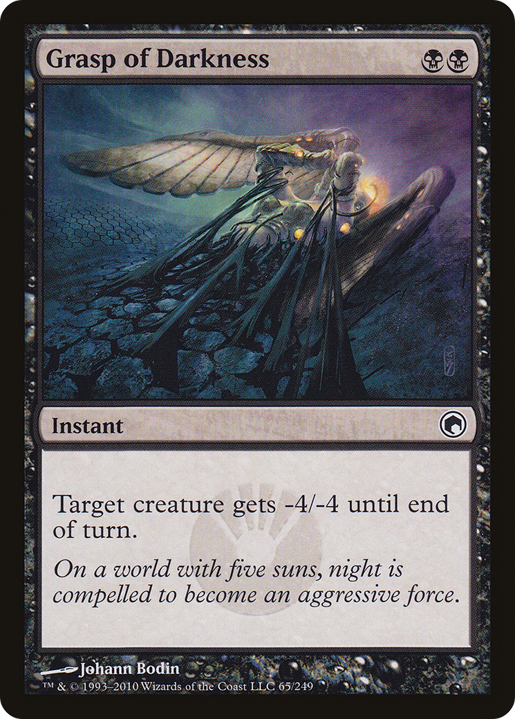 Image of Grasp of Darkness (SOM-065) - Scars of Mirrodin Foil