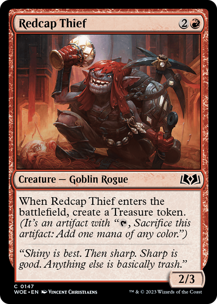 Image of Redcap Thief (WOE-147) - Wilds of Eldraine Foil