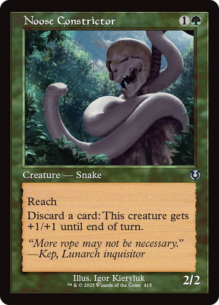 Image of Noose Constrictor (Retro Frame) (INR-415) - Innistrad Remastered Foil